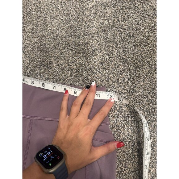 Lululemon Forget The Sweat Crop *21" Smoked Mulberry Size 6 - Picture 5 of 7